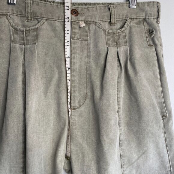 VTG Gitano Pants Gray Pleated Pocket Tapered 90s Skater Y2K Grunge Mens 34 - Picture 10 of 15
